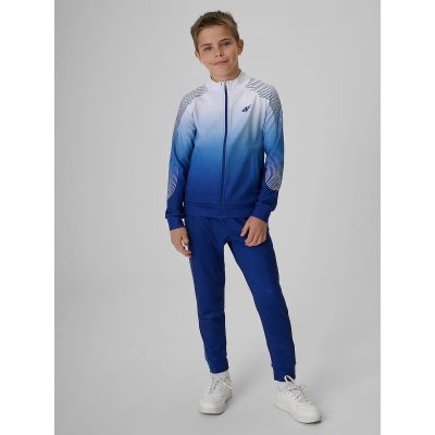 3. Regular sports sweatshirt without hood for boys 4F 4FJRSS26TFSWM1043-90A