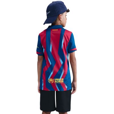 4. Nike FC Barcelona Stadium 25/26 Kids' Navy-Red Jersey FZ1307 432