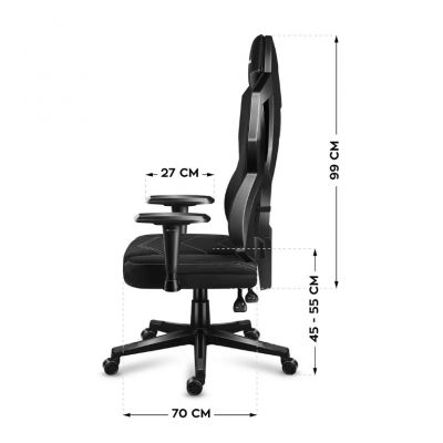 15. Huzaro Combat 6.2 Black RGB Gaming Chair