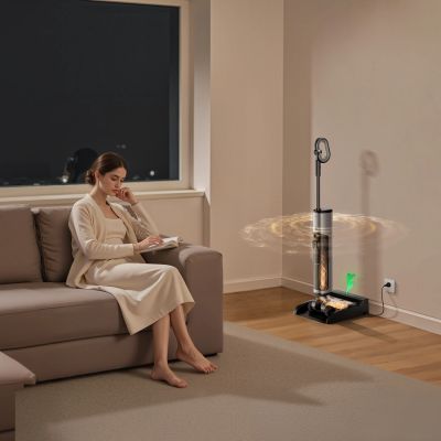 26. UWANT D800 Wet&Dry Upright Vacuum Cleaner with Mopping Function and Charging Station - Gray