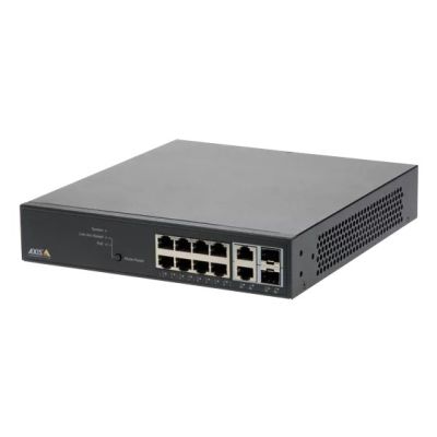 Axis 01191-002 Network Switch Managed Gigabit Ethernet (10/100/1000) PoE Support Black