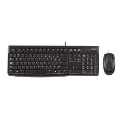22. Logitech MK120 920-002562 keyboard and mouse set (membrane; USB 2.0; (US); black; optical; 1000 DPI)