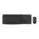 22. Logitech MK120 920-002562 keyboard and mouse set (membrane; USB 2.0; (US); black; optical; 1000 DPI)