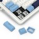 7. REDRAGON K728WBB-RGB-PRO Antonium Pro Keyboard USB + RF Wireless + Bluetooth White, Blue