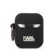 2. Karl Lagerfeld KLA2RUNCHK AirPods 1/2 cover black/black Silicone Choupette Head 3D
