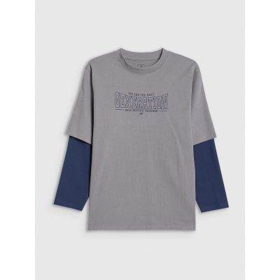 7. Boy's longsleeve loose with print 4F 4FJRSS26TLONM631-24S