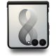 4. Guess Magnetic Ring Stand Grained Classic Logo MagSafe case for Samsung Galaxy Z Flip 8 - beige