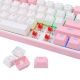 10. REDRAGON K617-RGB Fizz RGB White/Pink USB Keyboard Pink, White