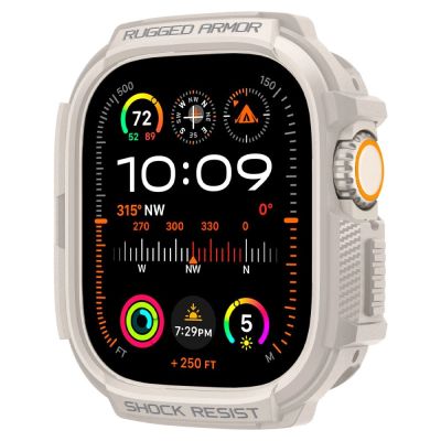 2. Spigen Rugged Armor Case for Apple Watch Ultra 1 / 2 (49mm) - Beige