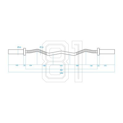 36. Olympic bar 120cm with clamps lock jaw blac GOL160