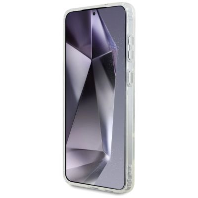 5. Karl Lagerfeld Button Choupette Head Printed Logo MagSafe Case for Samsung Galaxy S25 Edge - White