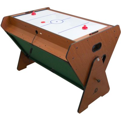 11. 3-in-1 ROTARY GAME TABLE, BILLIARDS, TABLE FOOTBALL, AIR HOOK-UP 121x89x84.5CM