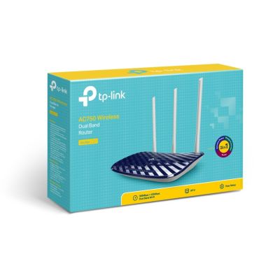 4. TP-Link Archer C20 AC750 V4.0 Wireless Router Fast Ethernet Dual-band (2.4 GHz/5 GHz) Navy Blue