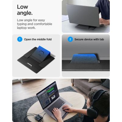 12. Spigen SlimFold LD201-S8 Laptop Stand - Gray