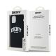 4. DKNY Liquid Silicone White Printed Logo MagSafe Case for iPhone 12/12 Pro - Black