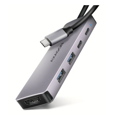 9. Axagon HMC-5H60 Wired Docking Station USB 3.2 Gen 1 (3.1 Gen 1) Type-C Gray