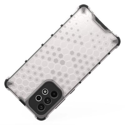 6. Honeycomb case armored cover with a gel frame for Samsung Galaxy A73 blue