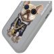 7. Nimmy Glasses Cool Dog iPhone 16 Case - Gray