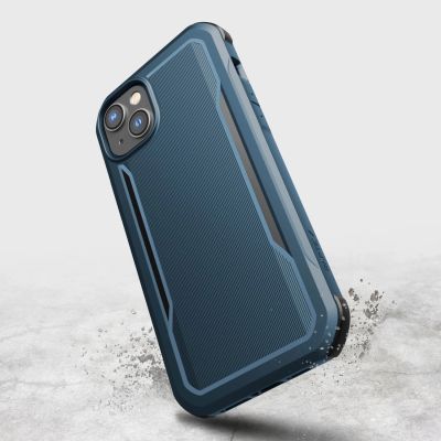 7. Raptic X-Doria Fort Case iPhone 14 Plus with MagSafe armored blue cover