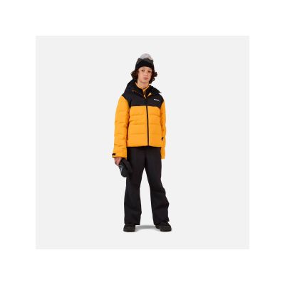 2. ROSSIGNOL Boy Siz Quilted Jkt Yellow Children's Ski Jacket