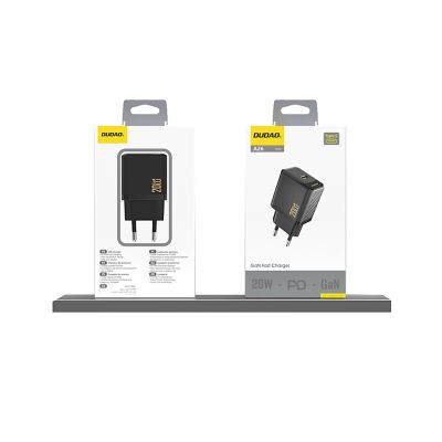 4. Dudao A26 PD20W GaN USB-C Charger - Black