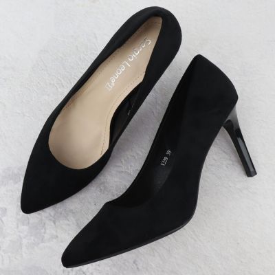 6. Black suede stiletto pumps Sergio Leone 1339