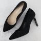 6. Black suede stiletto pumps Sergio Leone 1339