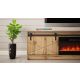 5. GRANERO TV cabinet + fireplace 200x56.7x35 Wotan oak