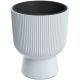 2. MILLY FLOWER POT ON LEG DIAMETER 30 CM WHITE