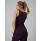 2. Women's slim ribbed knit top 4F 4FRAW25TSLEF310-50S