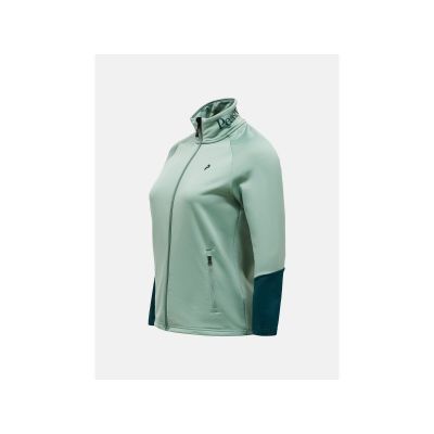 3. Women's PEAK PERFORMANCE W Rider Essentials Midlayer Zip Jacket Green