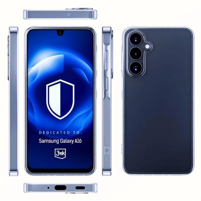 9. 3mk Clear Case for Samsung Galaxy A16 - transparent