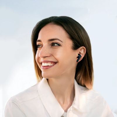 14. Joyroom JR-FB1 Funpods Bluetooth 6.0 In-Ear TWS Wireless Headphones with AI Functions - Black