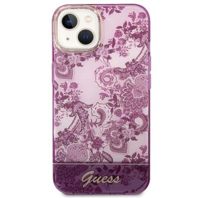 3. Guess GUHCP14MHGPLHF iPhone 14 Plus 6.7" fuchsia/fuschia hardcase Porcelain Collection