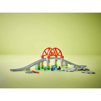 8. LEGO DUPLO TOWN 10426 Bridge and Railway Tracks – Expansion Set