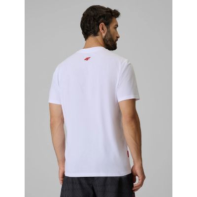 2. Men's regular printed T-shirt 4F 4FRSS26TTSHM4039-10S