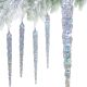 Iridescent Icicles Hanging Decoration 22 cm 4 PCS