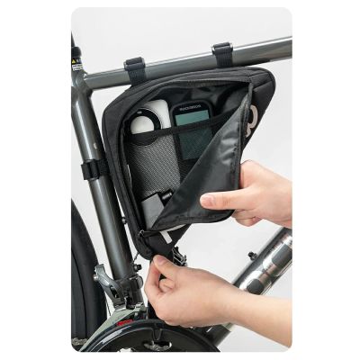 3. Rockbros G002 Flash Journey Triangle Frame Bike Bag 1.4L - Black