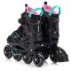 23. Meteor Roller Skates L 38-43 Buzzy Black/Pink/Mint