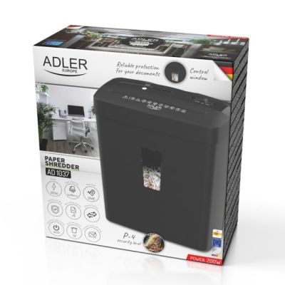 16. ADLER AD 1037b document shredder black