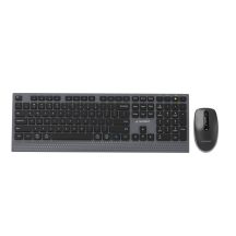 GEMBIRD WIRELESS KEYBOARD + MOUSE DUAL MODE SET, 2.4 GHZ + BT, SLIM, US LAYOUT, BLACK