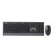 GEMBIRD WIRELESS KEYBOARD + MOUSE DUAL MODE SET, 2.4 GHZ + BT, SLIM, US LAYOUT, BLACK