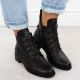19. Jezzi W JEZ412C insulated flat ankle boots, brown