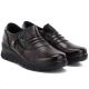 4. Women's brown leather wedge shoes Vinceza 133118