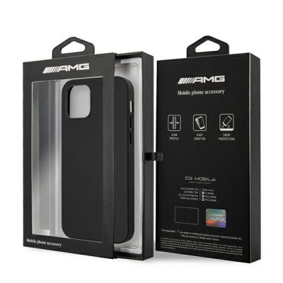 8. AMG Leather Hot Stamped Case for iPhone 12 Pro Max - Black