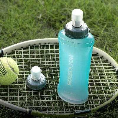 3. Rockbros 350017002 soft flask running water bottle 500 ml - light blue