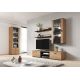 12. Shelf 125cm (2 pcs) SOHO lefkas oak + black