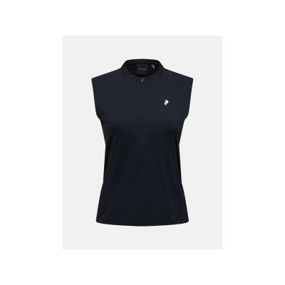 PEAK PERFORMANCE Women's T-shirt W Mountainbreath Sleveless Polo color black