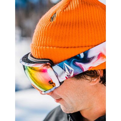 5. Volcom MIGRATIONS NEBULA/PINK CHROME snowboard goggles (VG0022112)