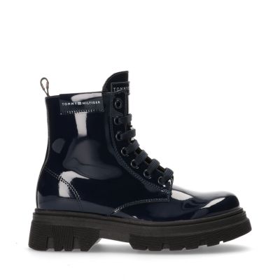 7. Tommy Hilfiger Lace Up Bootie Blue W T4A5-33040-0775800-800